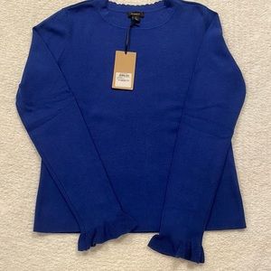 Halogen Scallop Trim Sweater